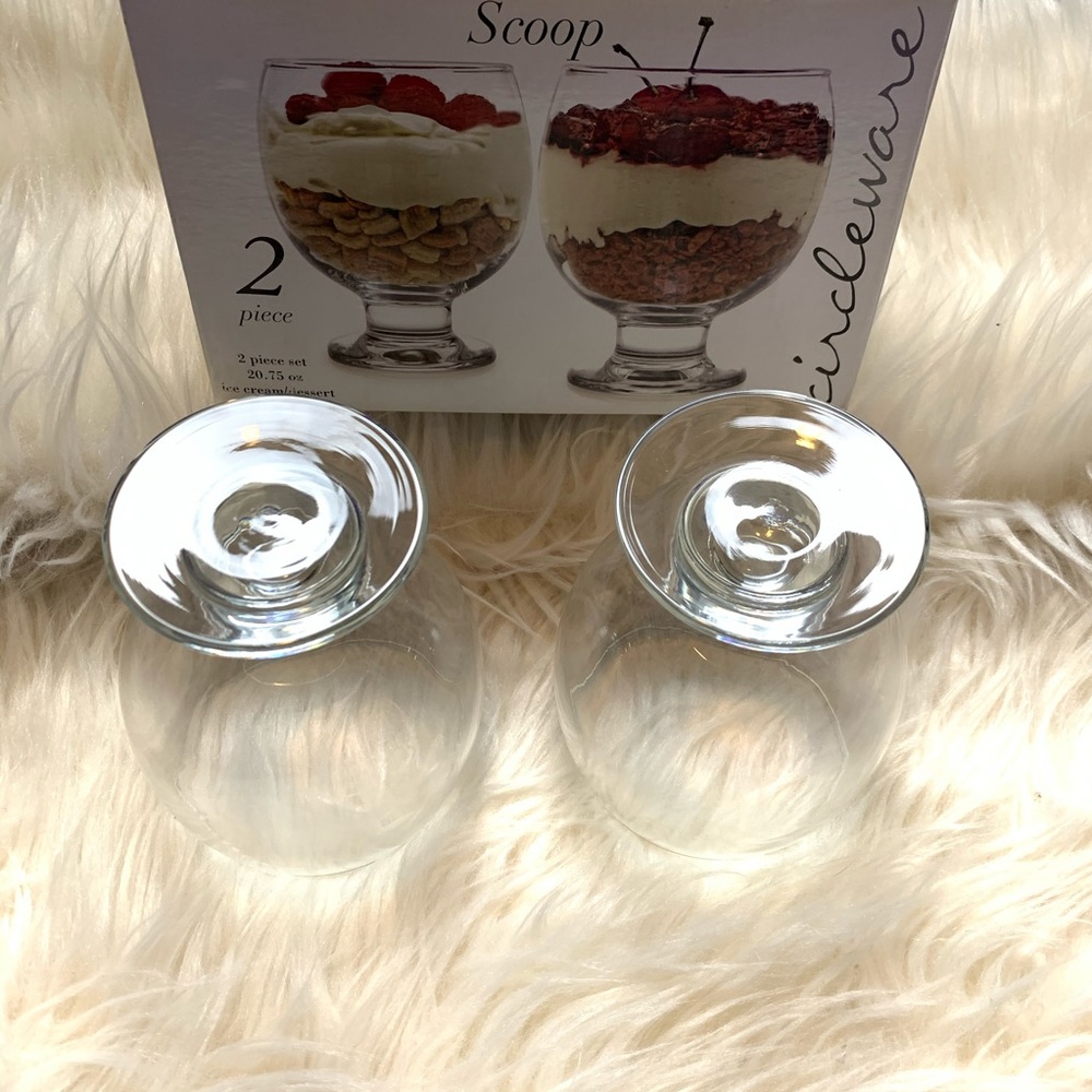 2 pc. Circle ware scoop ice cream or dessert set. - Picture 6 of 8